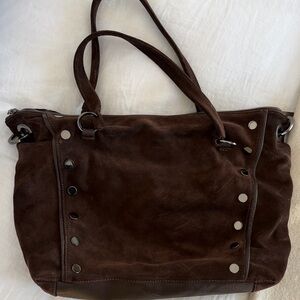 Hammitt Dark Brown Suede Tote